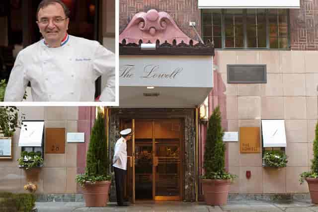 Majorelle restaurant at The Lowell Hotel: luxury fine dining venue for upscale events.