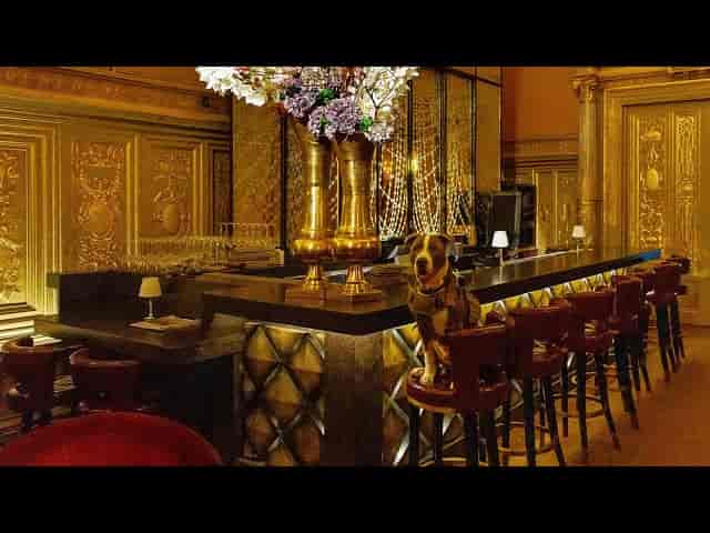 Opulent Gold Room bar at Lotte New York Palace for sophisticated cocktail receptions and events.