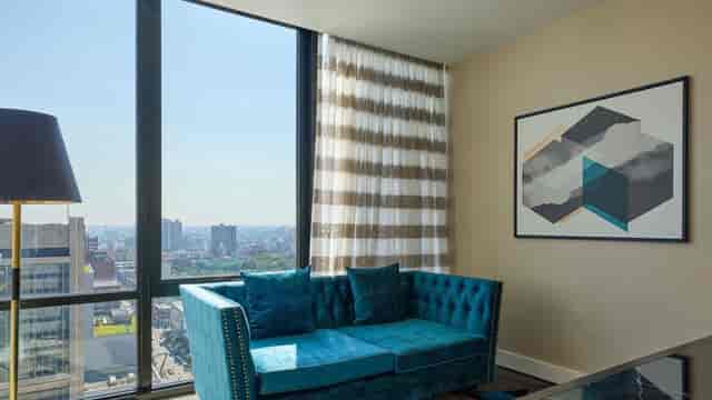VIP conference room with city view for executive meetings and corporate breakout events.