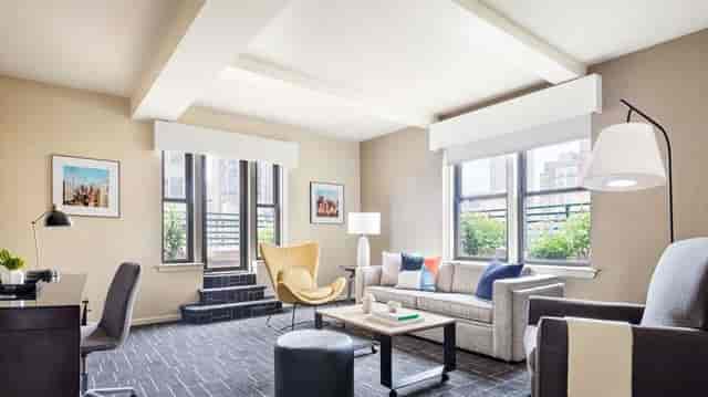 Luxury boutique conference room for executive meetings and VIP breakout sessions in NYC.