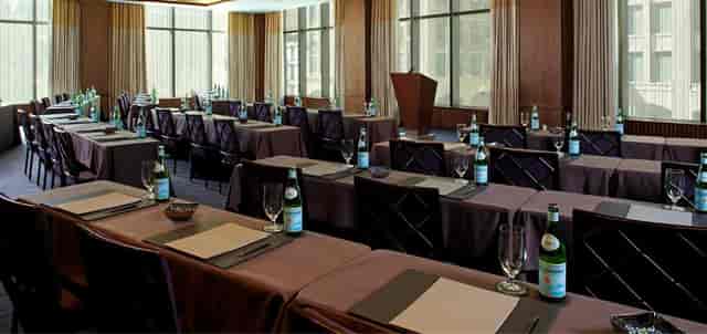 Classroom-style Hudson Square Ballroom at The Dominick for professional corporate training events.