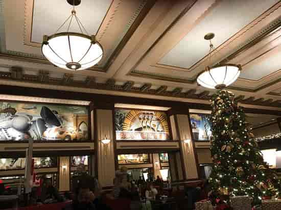 Art Deco venue at Friedman’s Hotel Edison for holiday gala or corporate event.
