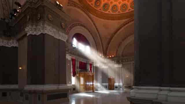 Oculus Dome at Weylin: architectural venue with dramatic natural light for corporate events.