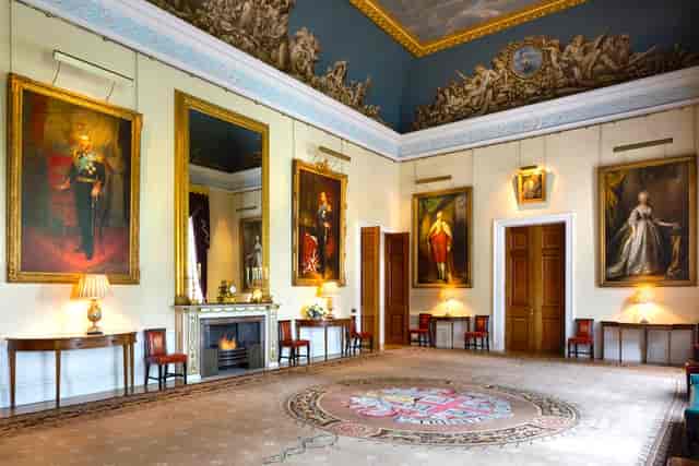 Elegant meeting space in Trinity House with high ceilings for upscale events.