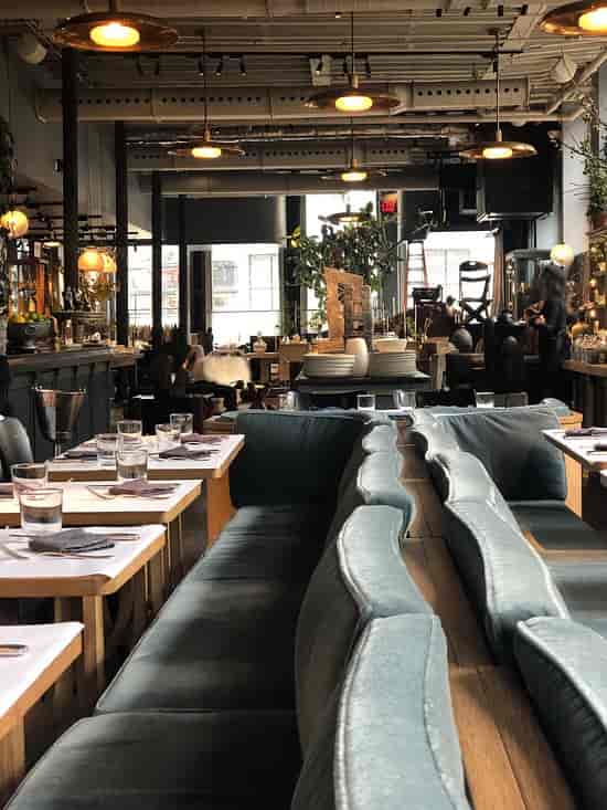 Modern French restaurant interior for intimate networking and boutique food events.