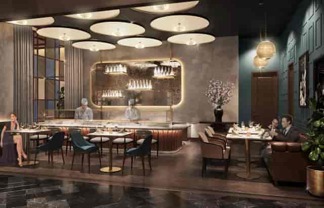 Upscale Saloon at Le Malt Imperiale for VIP dining and private event hosting.