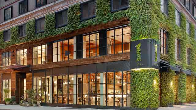 1 Hotel Central Park event space with floor-to-ceiling windows for corporate activations.