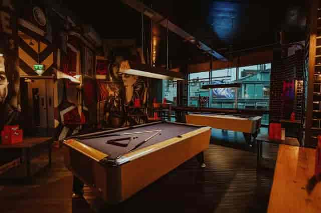 Vibrant Roxy Ball Room in Liverpool, ideal for team-building and casual events.