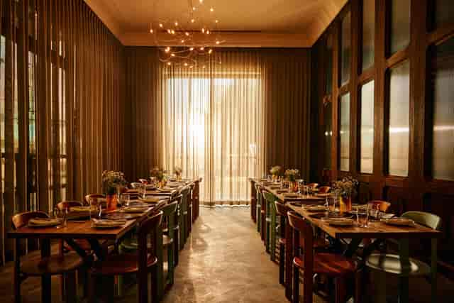 The Boardroom at South Congress Hotel, elegant space for luxury executive dinners and VIP events.