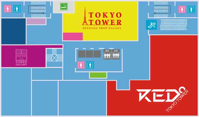 Foot Town floor plan showing elevator and restroom locations for event load-in and venue navigation.