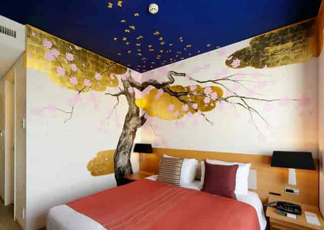 Scarlet Room in Park Hotel Tokyo, luxury themed interior for VIP stays and incentive travel.