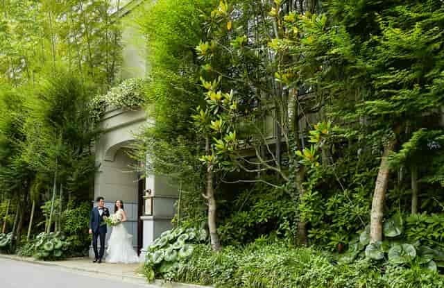 Bettei Keyaki garden venue in Classica Omotesando for luxury weddings and corporate retreats.
