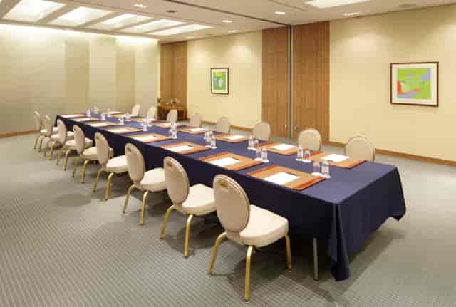 Boardroom-style conference room in Tokyo for executive meetings and corporate workshops.