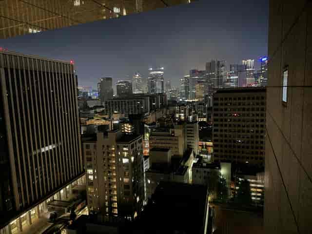 Toshi Center Hotel suite with premium skyline view for VIP networking and corporate receptions.