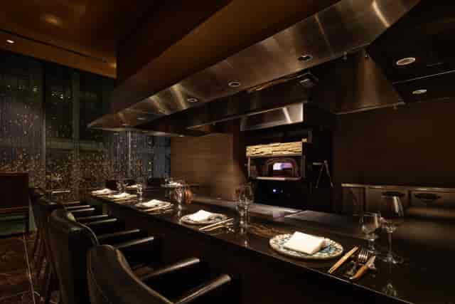 Chef’s table in private room at City Club of Tokyo for VIP dinners and executive retreats.