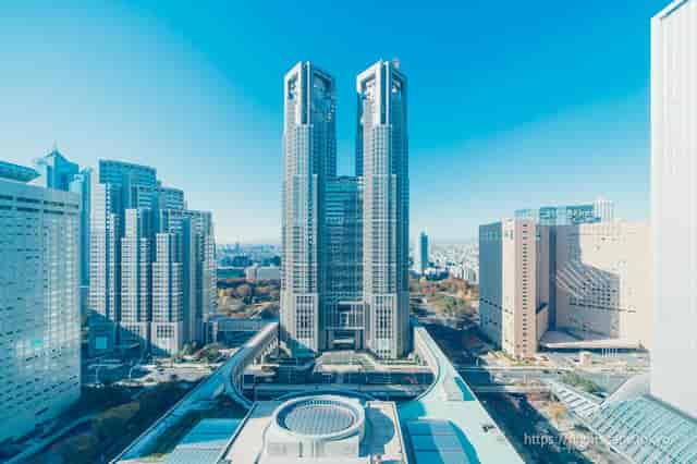 Nanen at Keio Plaza Hotel overlooking Tokyo Metropolitan Government Building for corporate events.