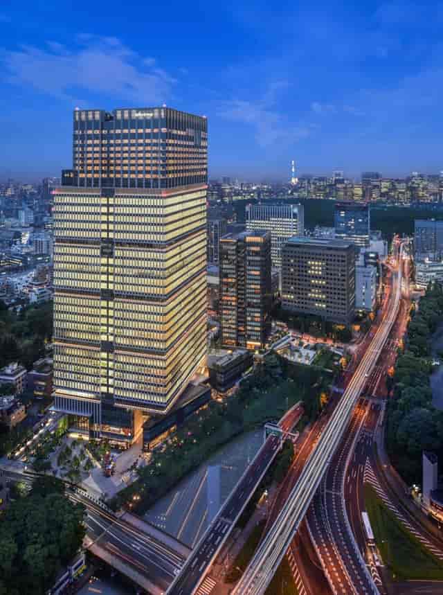 Tokyo Garden Terrace Kioi conference room with city view for corporate summits and galas.