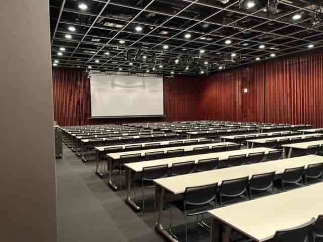 Classroom-style Nakano Central Park Conference Hall for corporate training and educational seminars.
