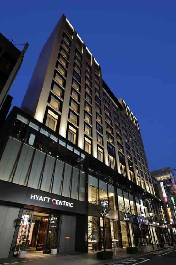 Modern terrace at Hyatt Centric Ginza Tokyo, ideal for corporate events and incentive travel.