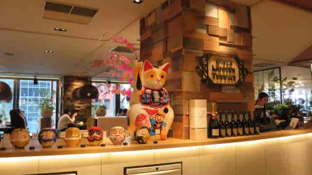 Ginza Grand Premium Food Hall entrance with Daruma dolls for boutique event and party venue hire.