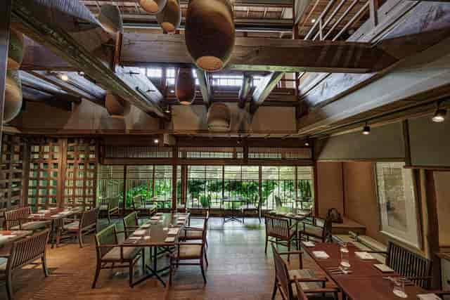 The Higashiyama Kyoto venue with warm lighting for corporate retreats and executive dinners.