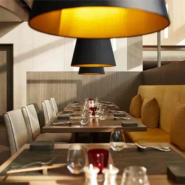 Contemporary lounge bar for VIP dining and corporate networking events.