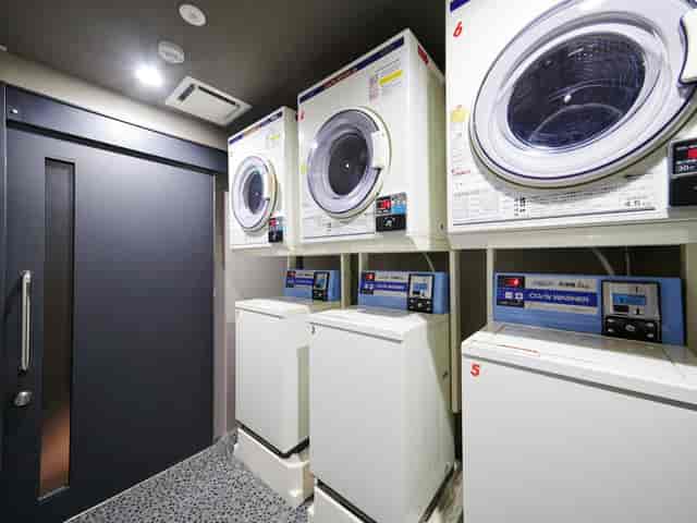 Hotel laundry room at MIMARU Tokyo Akasaka for business travel and long-stay amenities.