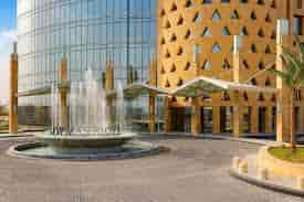 JW Marriott Riyadh grand circular porte-cochère for luxury corporate event venue hire.