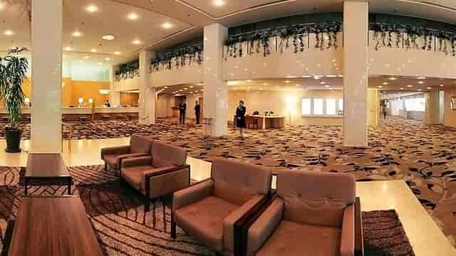 Spacious Grand Prince Hotel convention pre-function area for large corporate events and networking.