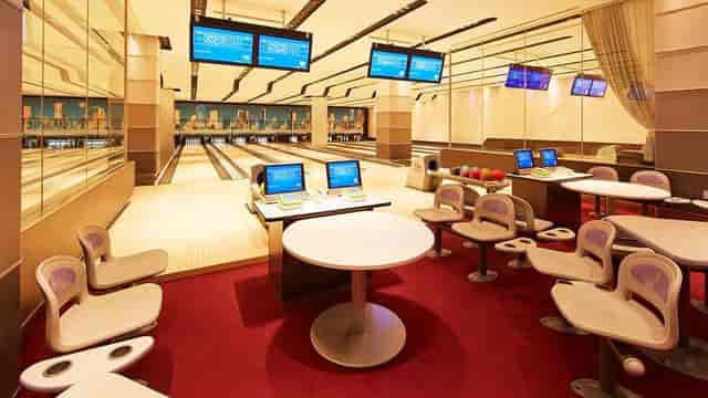 Upscale boutique bowling ballroom at The Prince Park Tower Tokyo for corporate networking events.