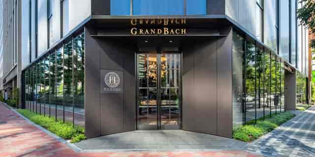 GrandBach bar & lounge exterior: sleek luxury venue for executive retreats and board meetings.
