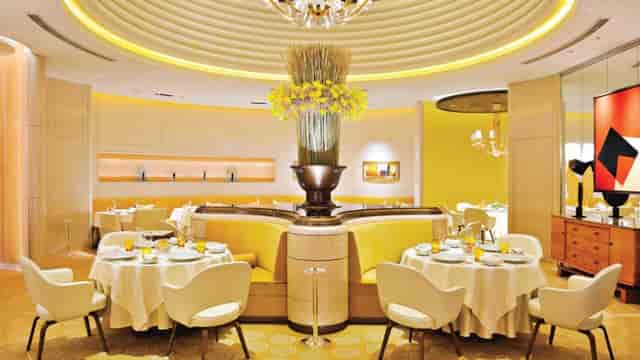 L’OSIER main dining room for executive boardroom lunches and upscale corporate networking events.