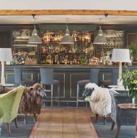 Farmhouse Kitchen in Thyme: Sophisticated lounge for corporate networking and cocktail events.