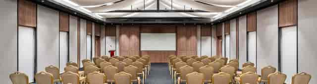 Accor Live Limitless conference room with theater seating for corporate events and business meetings.