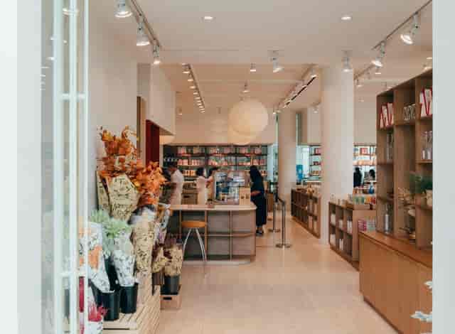 Papilion’s Market Place: elegant retail space for boutique brand activations and networking mixers.