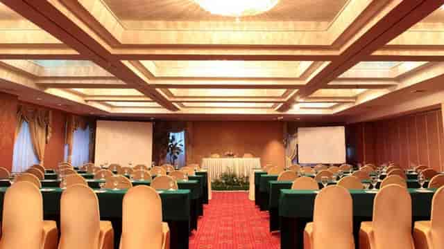 Classroom-style Board Room III at Ambhara Hotel Jakarta for corporate training and seminars.