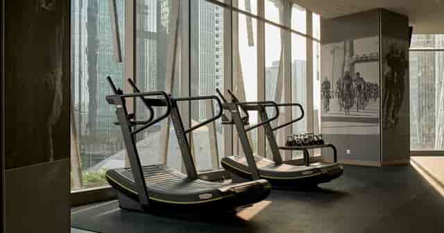 Master Studio A fitness center at Alila SCBD Jakarta for corporate wellness and incentive events.