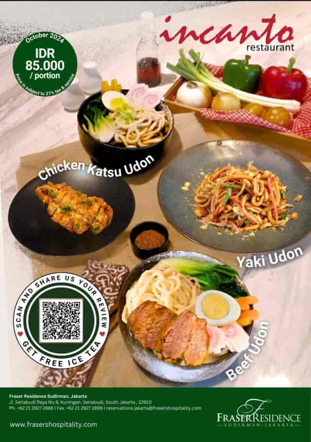 Modern lunch at Restoran Incanto Jakarta: Tech-forward delegate dining with elegant plating.