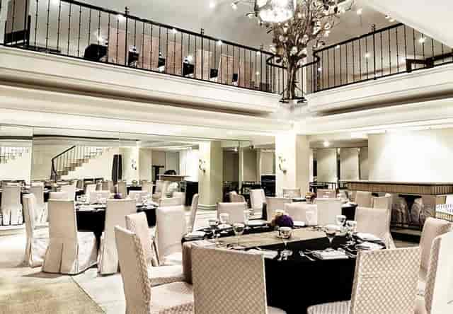 Rafflesia event space with mezzanine, perfect for upscale galas and corporate dinners.