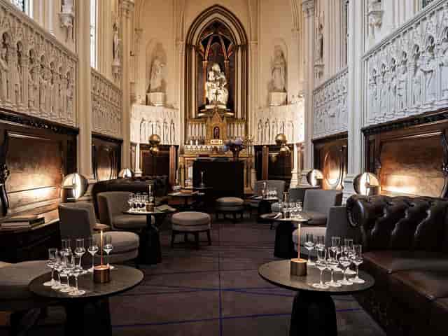 Luxury hotel suite for upscale cocktail receptions and VIP networking events.