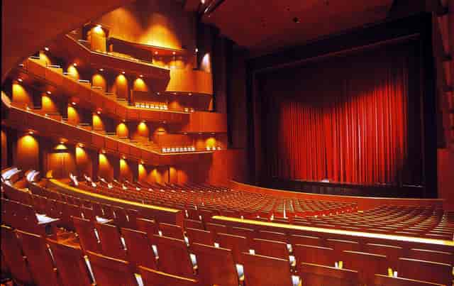 New National Theatre Tokyo main hall with tiered seating for keynote and award ceremony events.
