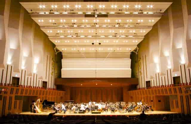 Tokyo Metropolitan Theatre concert hall with tiered seating for corporate galas and keynotes.