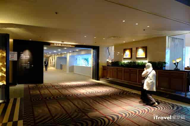 Takanawa Prince Hotel foyer with wayfinding for corporate event registration and networking.