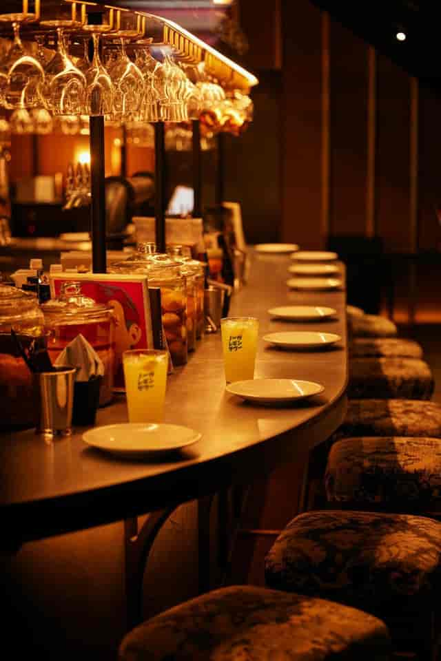 Nohga Hotel Akihabara bar with warm lighting for corporate networking and breakout sessions.