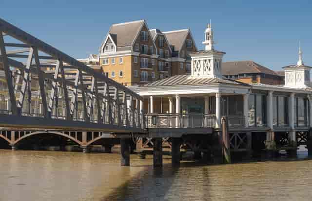Gravesend Town Pier riverside venue for corporate events and networking.
