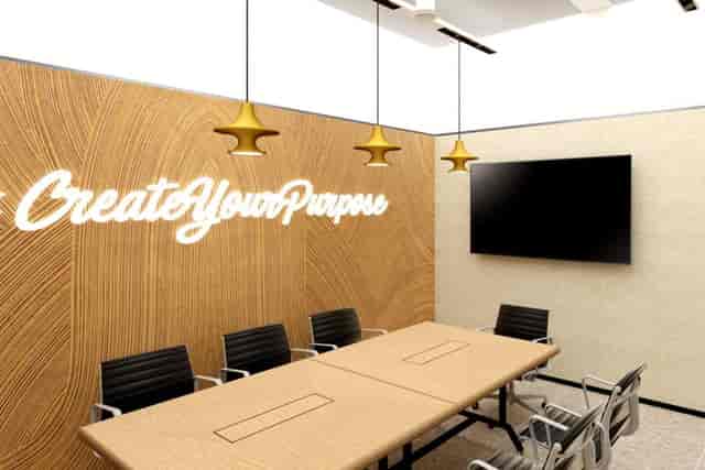 Modern GoWork ASG Tower huddle room for small-group strategy sessions and business meetings.