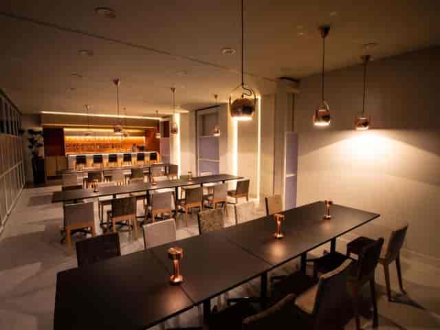 Modern banquet room in Hotel Bellclassic Tokyo for professional networking and social events.