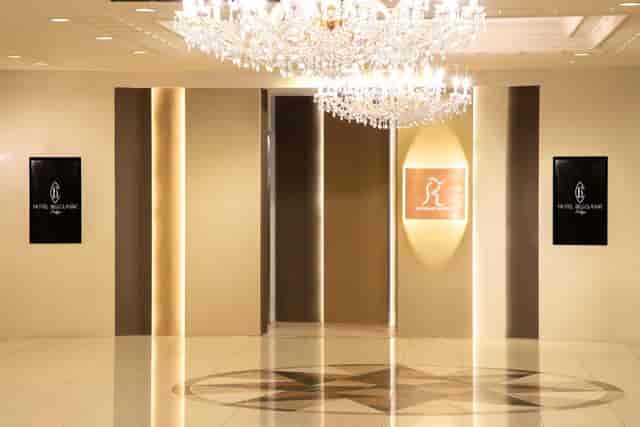 Luxury Hotel Bellclassic Tokyo banquet pre-function area for upscale corporate events and weddings.