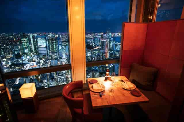 Andaz Tokyo rooftop bar for high-end VIP client dinners and luxury corporate events with city views.