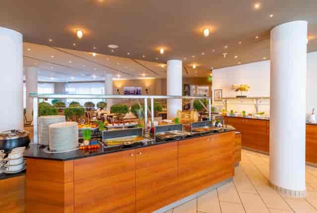Stube hotel buffet in Best Western Premier, neutral decor for corporate events and conventions.